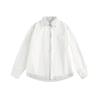 Nanxia Qiaozhuang Nova Marca Retrô Tendência Camisa de Manga Longa Patchwork Listrada Falsa de Duas Peças Caimento Solto Versátil Camisa para Casal