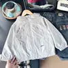 2026 Nuevo Modelo Ropa Infantil Niños Estilo Japonés Secado Rápido Nailon Con Capucha Cremallera Chaqueta Venta al por Mayor y Dropshipping