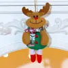 Decoraciones Pequeñas Colgantes de Árbol de Navidad Nuevas Transfronterizas Colgante de Navidad para Personas Mayores Muñeco de Nieve Reno Decoración de Ventana Adornos Colgantes