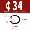 Aço Inoxidável 304/Manganês 65Mn Gb893 Anel de Retenção Elástico Tipo C para Furo M3-180