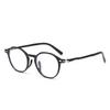 Armazón de Gafas Redondo de Moda en Tr90, Aspecto Natural Esencial para Madrugadores, Gafas de Prescripción Y6612 Retro 49 con Filtro de Luz Azul