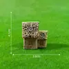 Paisaje en miniatura, pagoda de piedra simulada creativa y pabellón para paisajismo, bonsái de jardinería, accesorios decorativos DIY y pequeños adornos para terrarios
