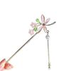 Horquilla de Libélula y Lirio del Valle para Mujer de Gama Alta Estilo Chino Nuevo Horquilla Estilo Antiguo Tocado de Flor Horquilla Borla Paso Sacudida