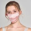 Mascarilla de Protección Solar 100% Seda de Doble Capa con Correas para las Orejas, Mascarilla de Seda Transpirable Tridimensional, Índice de Protección Solar de Seda de Morera UPF50+