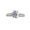 Anillo de plata de ley 925 para mujer, falda de princesa de encaje, moissanita de 1 quilate, estilo pequeño y fresco, nuevo en el nuevo, venta directa de fábrica