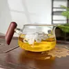 Fabricante Vidrio Té Hai Gongdao Taza Enano Madera Pájaro Flor de Ciruelo Taza Masculina Lateral Mango de Madera a Taza de Té Divisor de Té Pico de Águila Taza Masculina