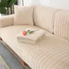 Almofada para Sofá de Flanela Vermelha Capa de Sofá Festiva para Casamento de Inverno Outono e Inverno Plush Espesso Simples Antiderrapante