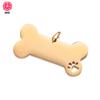 En stock, placa de identificación hueca de acero inoxidable para perro, llavero DIY, colgante, hueso de perro, garra de perro hueca, fuente de fabricante