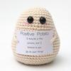 Muñeco de Punto de Dibujos Animados de Caca de Hilo de Papa Hecho a Mano con Tarjeta en Inglés, Puramente Hecho a Mano, Amazon Transfronterizo