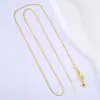 Cadena de Cuentas Multifuncional Tipo Pin Chapada en Plata Caja de Bricolaje Cadena Universal Cadena de Cien Torres Forma de O Accesorios de Collar de Perlas para Mujer