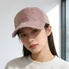 Gorra de Béisbol Lavada Vintage Estilo Americano Desgastada para Mujer, Nueva Gorra de Sol con Letras para Primavera/Verano Que Hace que la Cara Parezca Más Pequeña, Gorra Versátil de Pico