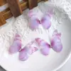 Pacote com 3 Borboletas de Tule 3D de Camada Dupla de 5cm para Acessórios de Cabelo DIY Feitos à Mão, Materiais de Decoração, Brincos de Maquiagem Facial Estilo Antigo Hanfu