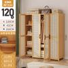 A8L Armario Pequeño para Apartamento Dormitorio Hogar Habitación de Alquiler Sencilla Infantil Fuerte y Duradero Dormitorio Bambú Individual