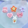 Adesivos de Resina Estéreo 3D, Adesivos Brilhantes de Coelho Desenho Animado para Copo de Água, Adesivos DIY para Capa de Celular, Adesivos Fofos para Geladeira