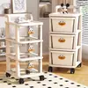 Armário pequeno multi-camadas para brinquedos infantis e itens diversos, adequado para uso doméstico, quarto, com gavetas e prateleiras