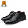 Nuevos Zapatos de Cuero Casual de Negocios para Hombre de Otoño para Hombres Mayores, Zapatos Bajos de Punta Plana para Hombre al por Mayor