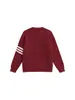 Suéter cárdigan de punto simple transfronterizo americano para hombre y mujer, ropa de pareja, suéter de cuello redondo a rayas, chaqueta casual de alta gama