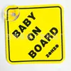 Placa de Advertência para Carro em PVC em Forma de Diamante, Fabricada em Fábrica, Adesivo de Carro Quadrado com Ventosa, Placa de Carro com Ventosa