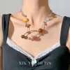 Collar Gargantilla de Cuentas de Colores Dopamina para Mujer, Cadena para Clavícula Versátil y de Moda con Diseño Único de Nicho
