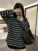 Coreia do Sul Nova Camisa de Pelúcia Bordada de Coelho Macio e Ceroso para Mulheres, Quente, Solta, Slimming, Manga Comprida, Top para Mulheres