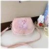 Bolsos Infantiles Niñas Pequeñas 2026 Bolso de Mano Cuadrado Pequeño de Moda Bolso Cruzado de Princesa de Dibujos Animados con Perlas Monedero Mini