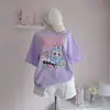 Camiseta Casual de Moda para Niñas, Estilo Nuevo de Verano, Estampada de Manga Corta, Reduce la Edad, Linda, Tendencia Modelo Nuevo 2026