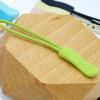 En stock Cuerda de Tirador Cabezal de Cremallera Cordón Negro Cuerda Gruesa para Colgar plateado Tirador Cuerda de Remolque Cuerda de Tirador de Silicona