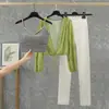 Traje de Fitness para Mujer 2026 Verano Nuevo Estilo Ropa de Yoga de Gama Alta Chaleco Deportivo Sujetador Deportivo para Correr Conjunto de Tres Piezas