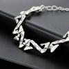Pulsera para Hombre Letra Espinas Combinable Personalidad de Alto Nivel Hip-Hop Cadena Cubana Accesorios Joyería Simple Estilo Frío de Moda para Mujer