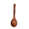 Cuchara de madera maciza, cuchara para condimentos, cuchara para miel doméstica, cuchara de mango largo, cuchara pequeña de madera, vajilla de estilo japonés.
