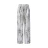 Pantalones de Pierna Ancha Tie-Dye para Mujer, Estilo Delgado de Primavera y Verano, Novedad 2026 de Cintura Alta, Caídos, Corte Holgado, Pantalones de Seda Helada, Algodón Lino, Estilo Yamamoto