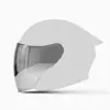 Adecuado para Casco Medio RYMIC R878 Color de Lente Transparente Alta Definición Protector Solar y a Prueba de Lluvia Lente para Casco de Motocicleta