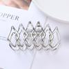 Nuevo Amazon superventas accesorios para el cabello europeos y americanos metal Garra de Gato clip de garra parte trasera de la cabeza cola de caballo garra para el cabello hoja clip de garra para fijar el cabello