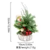 Árvore de Natal de mesa nova da Amazon 2026, decorações de Natal, enfeites para casa, árvore de madeira com casca de PE realista