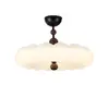 Lámpara de Techo Minimalista Vintage para Dormitorio con Acabado de Alta Gama, Veta de Madera de Nogal, Diseño Retro de Nube, Luz para Habitación Infantil, Luz de Estudio que Protege los Ojos