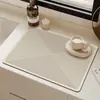 Alfombrilla Absorbente para Cafetera de Tierra de Diatomeas de Color Sólido Temu Transfronteriza, Alfombrilla Aislante de Calor para Mesa de Comedor, Posavasos Antiescaldado, Alfombrilla para Secar Platos y Tazones