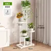 Suporte de Flores Móvel Interno Suporte de Armazenamento Suporte de Flores para Varanda Sala de Estar de Chão Ferro Multi-Camada Vaso de Flores Planta Verde Planta em Vaso