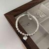 Pulseira de Pérolas Imitação Barrocas Rosto Sorridente de Amor para Mulheres Luz de Luxo Nicho Delicada Sensação de Alto Padrão Pulseira de Contas Celebridade da Internet Joia