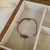 Novo 2023 chinês retrô flor rica ins pulseira vermelha personalizada design pulseira requintada de alta qualidade