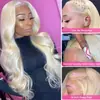 Peruca de renda peruca europeia e americana feminina onda grande renda frontal 13*4 touca de renda cabelo humano cor dourado claro