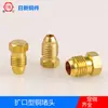 Personalización de Tapón Acampanado de Latón Zhuji, Tapones, Tapones para Tuberías, Tapones Roscados, Tapón Hidráulico Acampanado con Rosca Macho Totalmente de Cobre