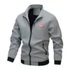 Jaqueta Masculina Casual Estilo Pai com Gola Alta, Peça de Roupa para Jovens, Top Versátil para Homens de Negócios, Jaqueta Casual Executiva