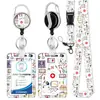 Portatarjetas temático del Día de la Enfermera con estampado, superventas transfronterizo de Amazon, con hebilla retráctil adhesiva, portatarjetas de insignia de poliéster con cordón