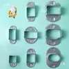 10 peças Conector Fivela de Fixação para Tubo Quadrado Base de Fixação para Poste Acessórios para Guarda-corpo Sem Solda Base de Ferro Galvanizado