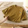 Camiseta Básica de Manga Larga Estilo Coreano Simple De Jong para Niños y Niñas Otoño Bebé Holgada Nueva Ropa de Moda
