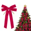 Venta Caliente Transfronteriza Decoración de Nudo de Lazo de Terciopelo con Dos Orejas Decoración de Escena de Fiesta del Festival de Navidad Cinta de Terciopelo