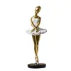 Estilo Escandinavo de Luxo Acessível Personagem Menina Bailarina Enfeites Dança Pequena Estátua Decoração para Sala de Estar Armário de Vinho Artesanato em Resina