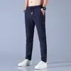 Pantalones Casuales de Gama Alta Paul para Hombre Verano Delgados de Negocios Ajustados Alta Elasticidad Secado Rápido Seda de Hielo Versátiles Rectos