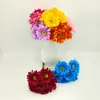 Envío Directo de Fábrica de Flores Artificiales Premium Transfronterizas, Ramo de Crisantemos de Seis Cabezas para Jardín, Mesa, Boda, Decoración de Hotel