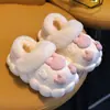 Pantuflas de Algodón de Invierno para Bebé Lindos Conejos Pantuflas de Felpa con Suela Gruesa Antideslizantes Zapatos de Algodón Cálidos para el Hogar de Niños Niñas